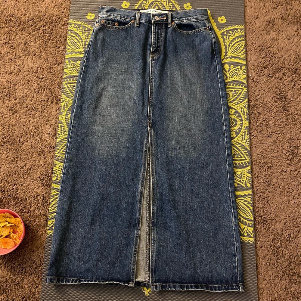 Gap Denim Long Skirt